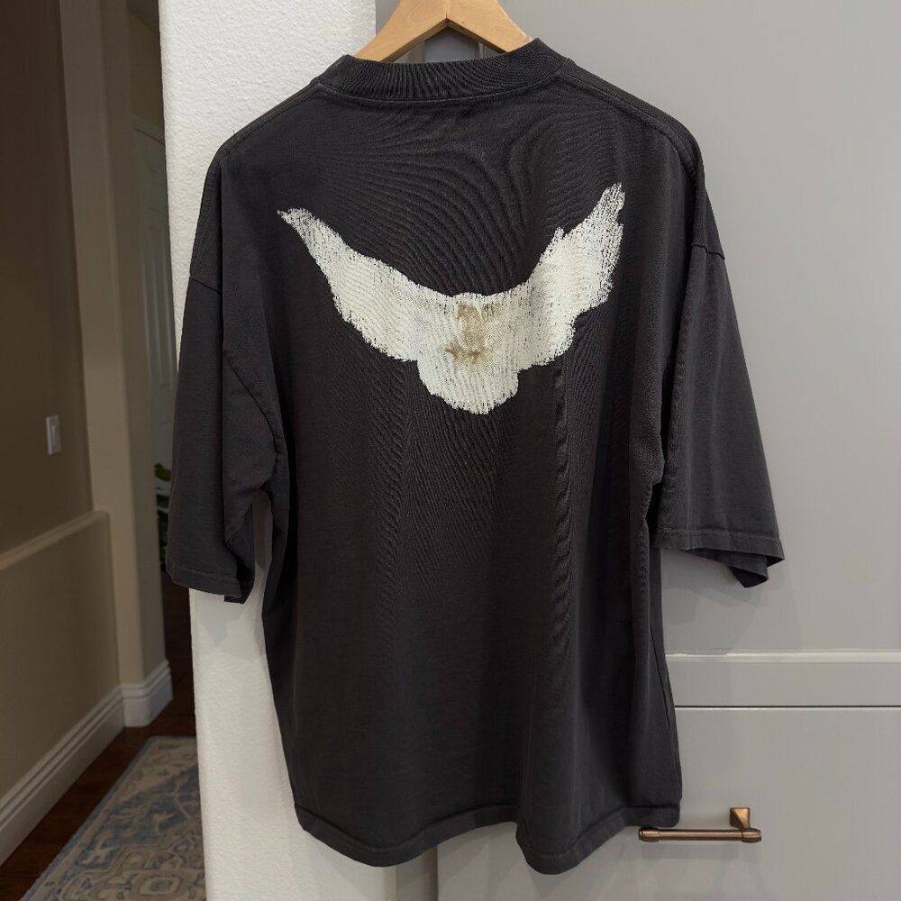 Yeezy Gap Men's Engineered by Balenciaga Dove 3/4 Sleeve Tee Black Size Large